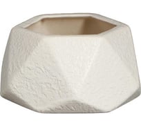Горшок для цветов Сималенд Оригами 0.3 л, кожа, белый 5417968