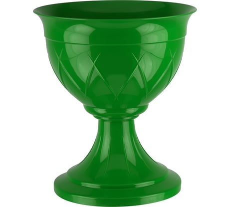 Горшок SANTINO Лилия на ножке 3.5 л, 22х26 см, зеленое золото 049131