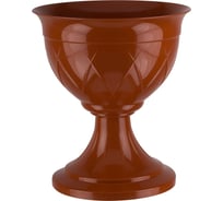 Горшок SANTINO Лилия на ножке 6 л, 27х30 см, терракотовый 049134