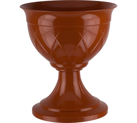 Горшок SANTINO Лилия на ножке 6 л, 27х30 см, терракотовый 049134