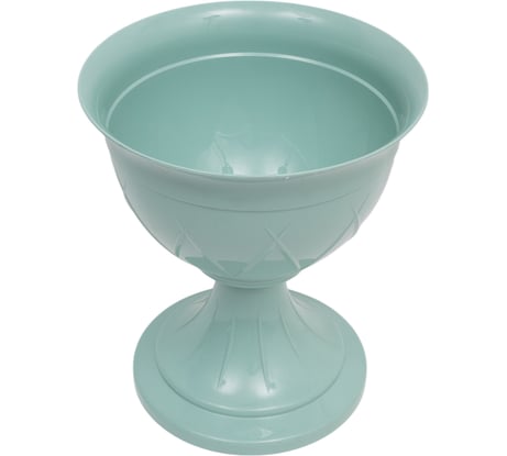 Горшок SANTINO Лилия на ножке 6 л, 27х30 см, нефрит 049135