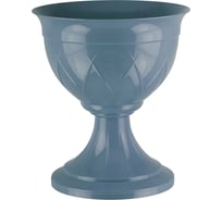 Горшок SANTINO Лилия на ножке 3.5 л, 22х26 см, дымчатый синий 059781