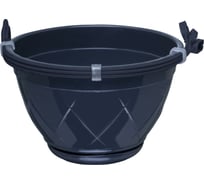Горшок SANTINO Лилия подвесная 4 л, 23х14 см, антрацит 049187