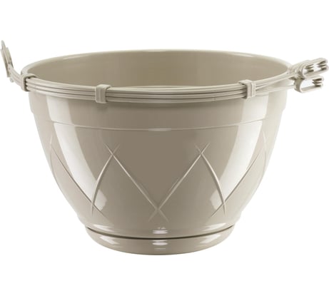 Горшок SANTINO Лилия подвесная 1.5 л, 17х10 см, песочный 049174