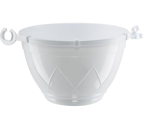 Горшок SANTINO Лилия подвесная 2.5 л, 20х12 см, белый 049176