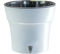 Горшок SANTINO ДАЛИ 2.1 л, 16.5х15 см, белый/черный 057060