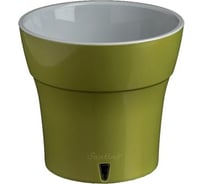 Горшок SANTINO ДАЛИ 2.1 л, 16.5х15 см, оливковый/серый 058317