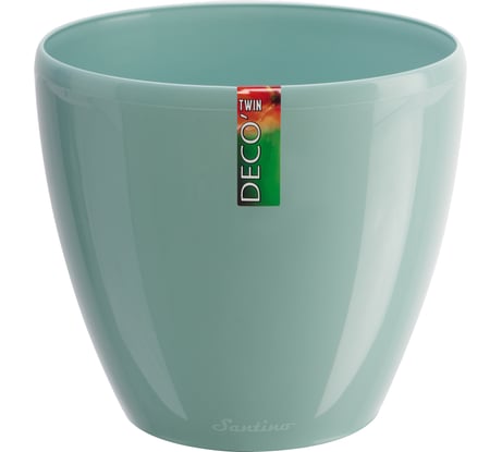 Горшок SANTINO ДЕКО ТВИН 4 л, 20х17.5 см, нефрит 049656