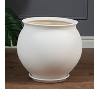 Горшок для цветов Сималенд Тюльпан 24 л, белый 5214556