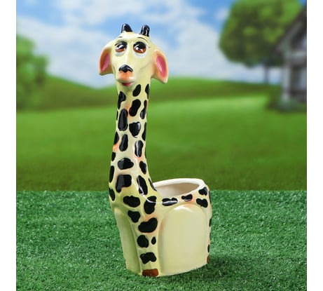Фигурное кашпо Сималенд Жираф 1769206