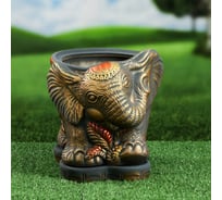 Цветочный горшок Сималенд Слон медь, акрил, малый, 3.7 л 144237