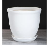 Цветочный горшок Сималенд Глория 14 л, белый шёлк 4682860