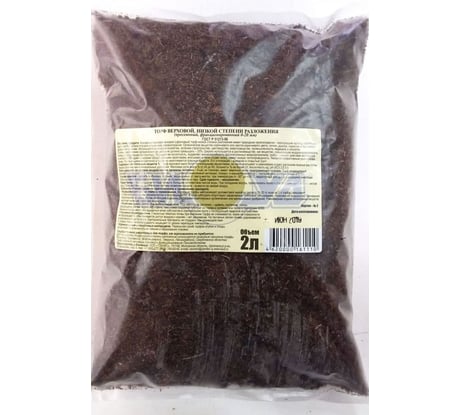 Верховой сепарированный торф БИУД 2 л 01-000032