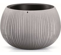 Кашпо с вкладышем Prosperplast Beton Bowl DKB370 422U 37х22см, 9 л, бетон 059332