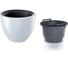 Кашпо с вкладышем Prosperplast HEOS DBHEM400 S449 39.5х30 см, 18/46 л, белое 061239 1