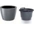 Кашпо с вкладышем Prosperplast MAZE DLMZ400 405U 37.5х27.9 см, 18/22 л, серый камень 062582 1