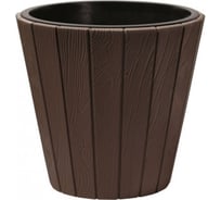 Кашпо с вкладышем Prosperplast Woode DBWO300 R222 29.9х28.1 см, коричневое 050933