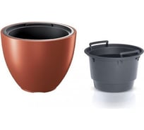 Кашпо с вкладышем Prosperplast HEOS DBHEM400 7598U 39.5х30 см, 18/46 л, медь 061235