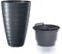 Кашпо с вкладышем Prosperplast MAZE DPMZ400 S433 высокое, 37.5х57.9 см, 18/43 л, антрацит 061690 1