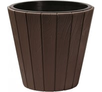 Кашпо с вкладышем Prosperplast Woode DBWO490 R222 48.8х45.7 см, коричневое 050948