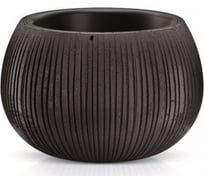 Кашпо с вкладышем Prosperplast Beton Bowl DKB370 S411 37х22см, 9 л, черный бетон 059333