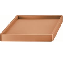 Квадратный поддон на колесиках Prosperplast IPRS370 R624 Mobile Saucer Square 37х37х5.7 см, терракот 059373