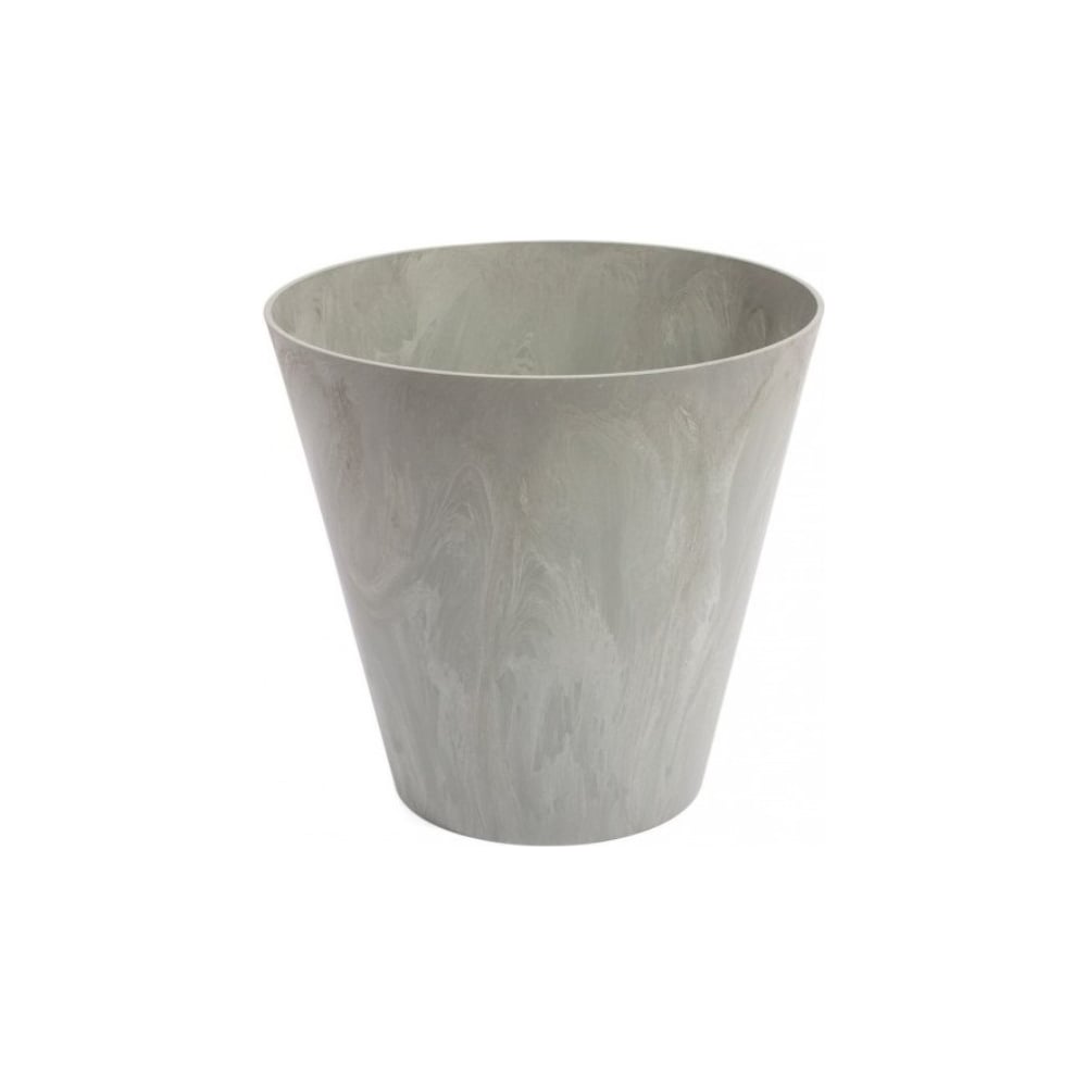 Prosperplast Tubus Vaso Slim In Plastica Effetto Cemento – 28,6 X 15 Cm – Design Sottile Moderno