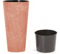 Кашпо с вкладышем Prosperplast Tubus Slim Effect DTUS300E R624 30х57 см, терракотовое 059304