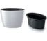 Кашпо с вкладышем Prosperplast MAZE DBMZE600 S449 овальное, 58.5х38.5х42.3 см, 24/56 л, белое 061246 1