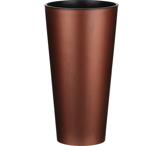 Кашпо с вкладышем Prosperplast Tubus Slim Corten DTUS250C 7601U 25х47 см, медь 059317 1