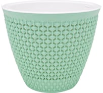 Кашпо bmc Ротанг КШ0989 мята, 15.5х17 см, 1.6 л 060887