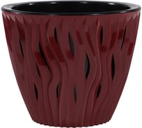 Кашпо bmc Вдохновение КШ4073 бордо/черное, 21х18 см, 4.5 л 061593
