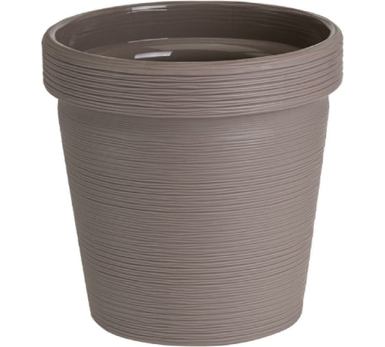Кашпо bmc Терра КШ9075 мокко, 13х12.8 см, 1.1 л 062705 1