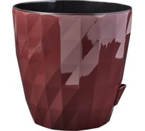 Кашпо bmc КШ6457 Соло RUBY бордо, 16.5х16 см, 3 л 057629