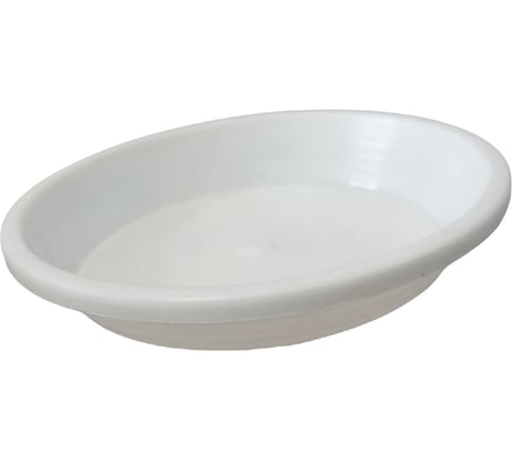 Цветной поддон ФлораПласт 12 белый 001020