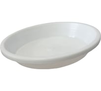 Цветной поддон ФлораПласт 10 белый 001013