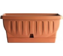 Балконный ящик с прикрепленным поддоном Bama Spa Natura 30210 102х48х44 см, 127 л, терракотовый 053185