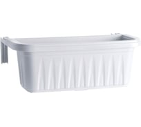 Балконный ящик с креплением на перила Bama Spa Rondine 30223 50х20х18.5 см, белый 053182