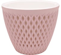 Кашпо bmc КШ9004 Версаль бежево-розовое, 15.5х15.5 см, 1.6 л 060919