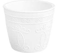 Кашпо bmc КШ7968 Ажур белое/белое, 21х19 см, 4 л 058842