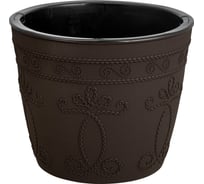 Кашпо bmc КШ8610 Ажур тёмно-коричневое, 19х19 см, 3 л 060903