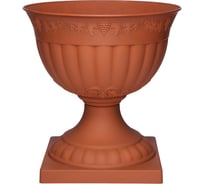 Вазон Эльфпласт Флора 31х32 см, 7.5 л, терракотовый 032219