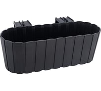Балконный ящик с креплением Prosperplast BoardeeHook DDECZ400 S433 38.3х21.2х13 см, 4.9 л, антрацит 055672