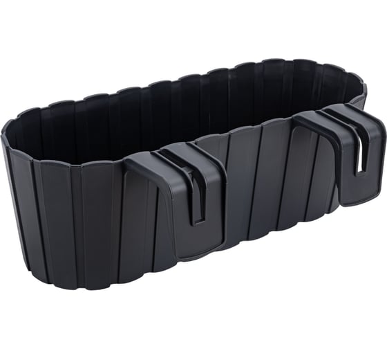 Балконный ящик с креплением Prosperplast BoardeeHook DDECZ400 S433 38.3х21.2х13 см, 4.9 л, антрацит 055672