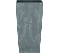 Квадратное кашпо с вкладышем Prosperplast Urbi Square Effect DURS265E 425U 26.5х26.5х50 см, темно-серое 058861