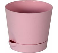 Горшок с поддоном для цветов Интерм 3.6 л, розовый В0322
