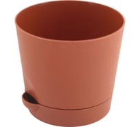 Горшок с поддоном для цветов Интерм 3.6 л, терракотовый В0305