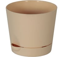 Горшок с поддоном для цветов Интерм 2 л, бежевый В0211