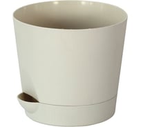 Горшок с поддоном для цветов Интерм 2 л, кремовый В0221