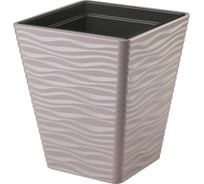 Кашпо с вкладышем FormPlastic Sahara 3920 051 19.9 л, жемчужно-коричневое 056489